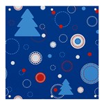 Christmas Pattern Tree Design Banner and Sign 4  x 4 