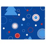 Christmas Pattern Tree Design Two Sides Premium Plush Fleece Blanket (Extra Small)