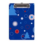 Christmas Pattern Tree Design A5 Acrylic Clipboard