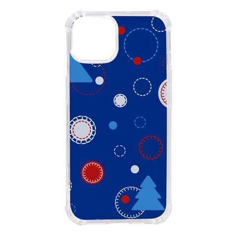 Christmas Pattern Tree Design iPhone 14 TPU UV Print Case from ArtsNow.com Front