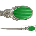 Green Christmas Tree Pattern Background Letter Opener