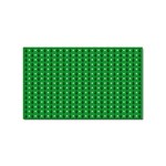 Green Christmas Tree Pattern Background Sticker (Rectangular)