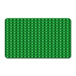 Green Christmas Tree Pattern Background Magnet (Rectangular)