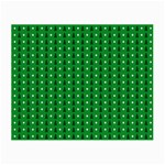 Green Christmas Tree Pattern Background Small Glasses Cloth