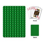 Green Christmas Tree Pattern Background Playing Cards Single Design (Rectangle)