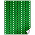 Green Christmas Tree Pattern Background Canvas 12  x 16 