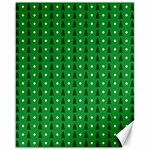 Green Christmas Tree Pattern Background Canvas 16  x 20 