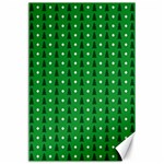 Green Christmas Tree Pattern Background Canvas 24  x 36 