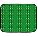 Green Christmas Tree Pattern Background Two Sides Fleece Blanket (Mini)