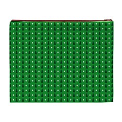 Green Christmas Tree Pattern Background Cosmetic Bag (XL) from ArtsNow.com Back