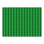 Green Christmas Tree Pattern Background Two Sides Premium Plush Fleece Blanket (Mini)