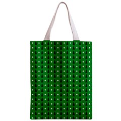 Green Christmas Tree Pattern Background Zipper Classic Tote Bag from ArtsNow.com Front