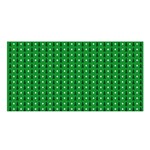 Green Christmas Tree Pattern Background Satin Shawl 45  x 80 