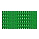 Green Christmas Tree Pattern Background Satin Wrap 35  x 70 