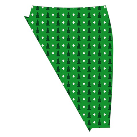 Green Christmas Tree Pattern Background Midi Wrap Pencil Skirt from ArtsNow.com Front Left