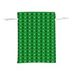 Green Christmas Tree Pattern Background Lightweight Drawstring Pouch (S)