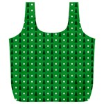 Green Christmas Tree Pattern Background Full Print Recycle Bag (XXL)