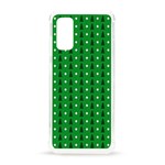 Green Christmas Tree Pattern Background Samsung Galaxy S20 6.2 Inch TPU UV Case