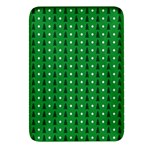 Green Christmas Tree Pattern Background Rectangular Glass Fridge Magnet (4 pack)