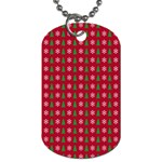 Snowflake Christmas Tree Pattern Dog Tag (Two Sides)