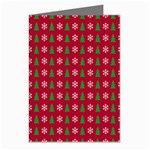 Snowflake Christmas Tree Pattern Greeting Cards (Pkg of 8)