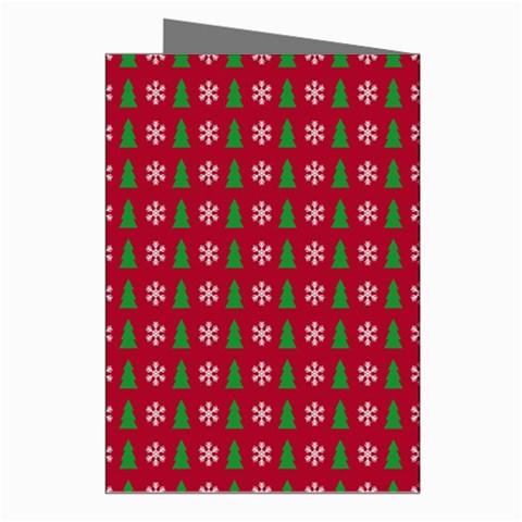 Snowflake Christmas Tree Pattern Greeting Cards (Pkg of 8) from ArtsNow.com Right