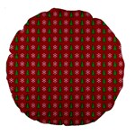 Snowflake Christmas Tree Pattern Large 18  Premium Round Cushions