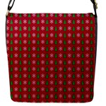 Snowflake Christmas Tree Pattern Flap Closure Messenger Bag (S)