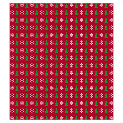 Snowflake Christmas Tree Pattern Drawstring Pouch (Medium) from ArtsNow.com Front