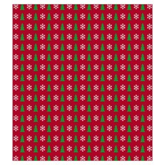 Snowflake Christmas Tree Pattern Drawstring Pouch (Medium) from ArtsNow.com Front