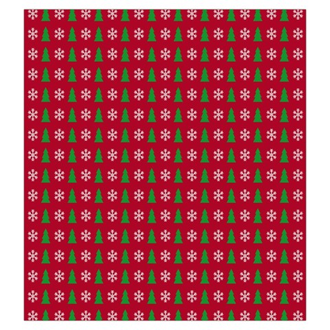 Snowflake Christmas Tree Pattern Drawstring Pouch (Large) from ArtsNow.com Front