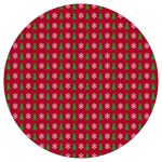 Snowflake Christmas Tree Pattern Round Trivet