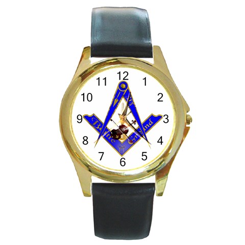 SC_BG313Imiprov4_10 Round Gold Metal Watch from ArtsNow.com Front