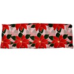 Poinsettia Pattern Seamless Pattern Christmas Xmas Body Pillow Case Dakimakura (Two Sides)