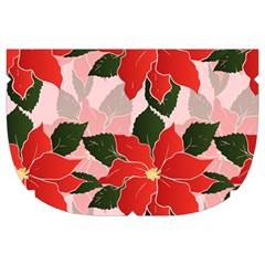 Poinsettia Pattern Seamless Pattern Christmas Xmas Make Up Case (Large) from ArtsNow.com Side Right