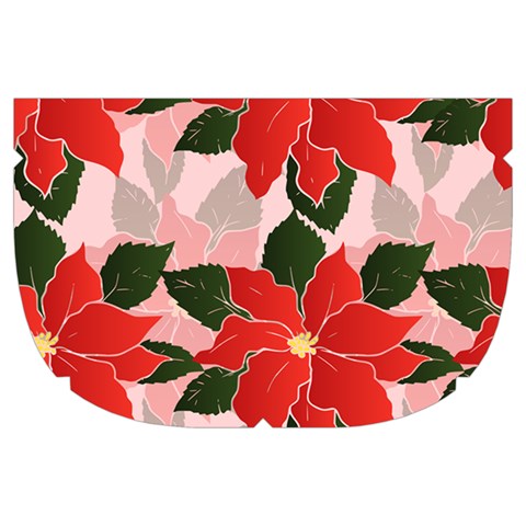 Poinsettia Pattern Seamless Pattern Christmas Xmas Make Up Case (Large) from ArtsNow.com Side Left