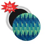 Christmas Trees Pattern Digital Paper Seamless 2.25  Magnets (100 pack) 