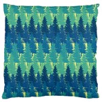 Christmas Trees Pattern Digital Paper Seamless Standard Premium Plush Fleece Cushion Case (One Side)