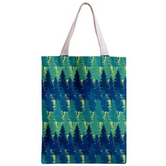 Christmas Trees Pattern Digital Paper Seamless Zipper Classic Tote Bag from ArtsNow.com Front