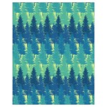 Christmas Trees Pattern Digital Paper Seamless Drawstring Bag (Small)