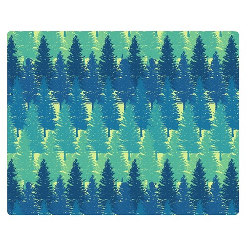 Christmas Trees Pattern Digital Paper Seamless Premium Plush Fleece Blanket (Medium) from ArtsNow.com 60 x50  Blanket Front