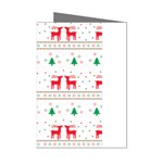 Red Green And Blue Christmas Themed Illustration Mini Greeting Cards (Pkg of 8)