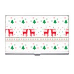 Red Green And Blue Christmas Themed Illustration Business Card Holder