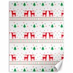 Red Green And Blue Christmas Themed Illustration Canvas 18  x 24 