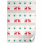 Red Green And Blue Christmas Themed Illustration Canvas 24  x 36 