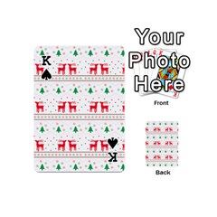 King Red Green And Blue Christmas Themed Illustration Playing Cards 54 Designs (Mini) from ArtsNow.com Front - SpadeK