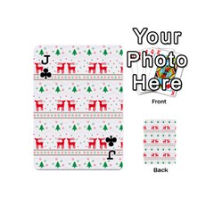 Jack Red Green And Blue Christmas Themed Illustration Playing Cards 54 Designs (Mini) from ArtsNow.com Front - ClubJ