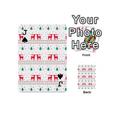 Jack Red Green And Blue Christmas Themed Illustration Playing Cards 54 Designs (Mini) from ArtsNow.com Front - SpadeJ