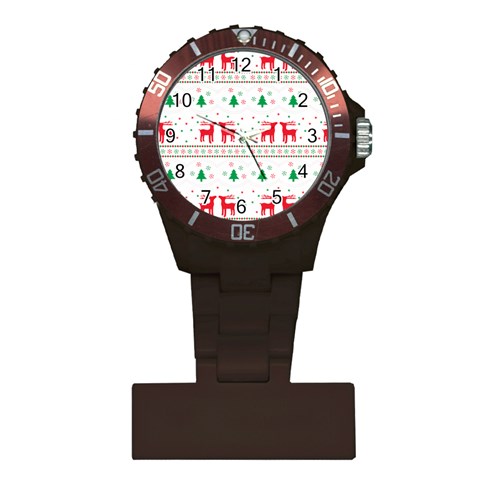 Red Green And Blue Christmas Themed Illustration Plastic Nurses Watch from ArtsNow.com Front