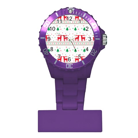 Red Green And Blue Christmas Themed Illustration Plastic Nurses Watch from ArtsNow.com Front